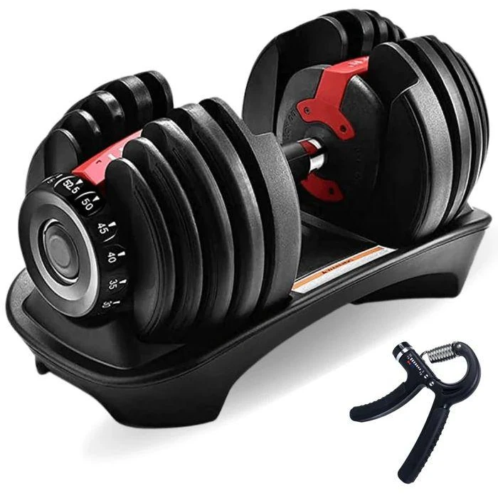 IMFIT 5lb-52.5lb Adjustable Dumbbell with Hand Grip - Black by IMFIT - Refurbished - Excellent condition - CA$131.98