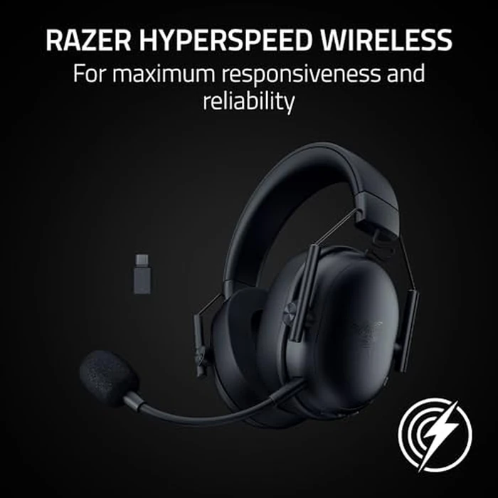 Razer BlackShark V3 X HyperSpeed Wireless Gaming Headset for PC: 50mm Drivers - Cardioid Mic - 2.4 GHz, Bluetooth, USB - Works with Mac, PS5, Nintendo Switch, Smartphone - 70 Hr Battery - Black by Razer - Image 5