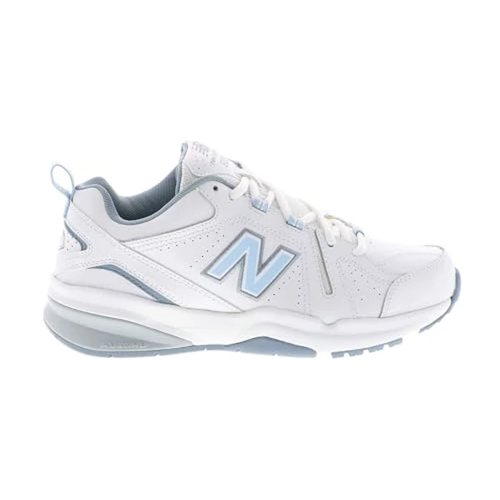 New Balance Women's 608 V5 Casual Comfort Cross Trainer, White/Light Blue, 9 M US by New Balance - Image 2