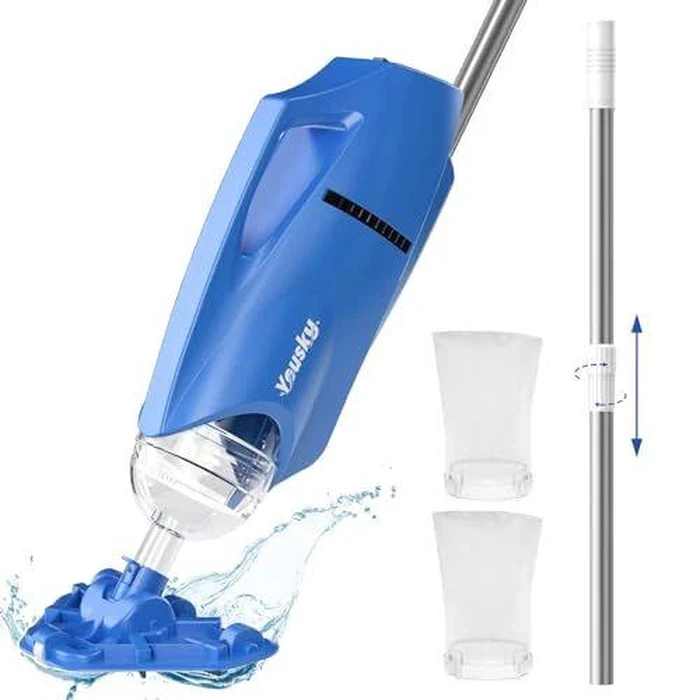 Yousky SCYCJ001 Pool Vacuum for Above Ground Pool: Cordless Handheld Pool Vacuum - Ocean Blue by Yousky - Refurbished - Excellent condition