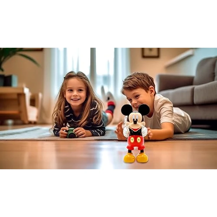 LEXiBOOK - Disney - Bilingual Mickey Robot - English/Spanish, 100 Educational quizzes, Light Effects, Dance, programmable, Articulated, Black/red - MCH01i2 by LEXiBOOK - Image 3