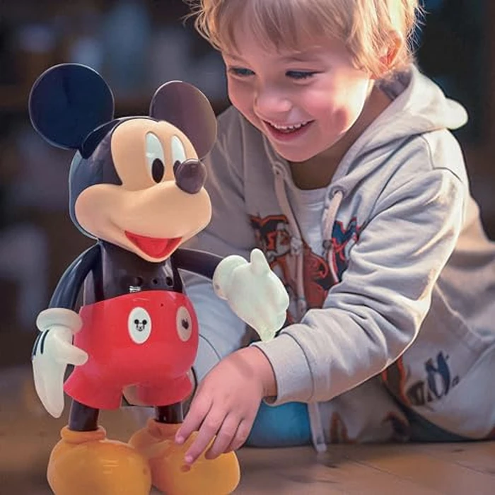 LEXiBOOK - Disney - Bilingual Mickey Robot - English/Spanish, 100 Educational quizzes, Light Effects, Dance, programmable, Articulated, Black/red - MCH01i2 by LEXiBOOK - Image 4