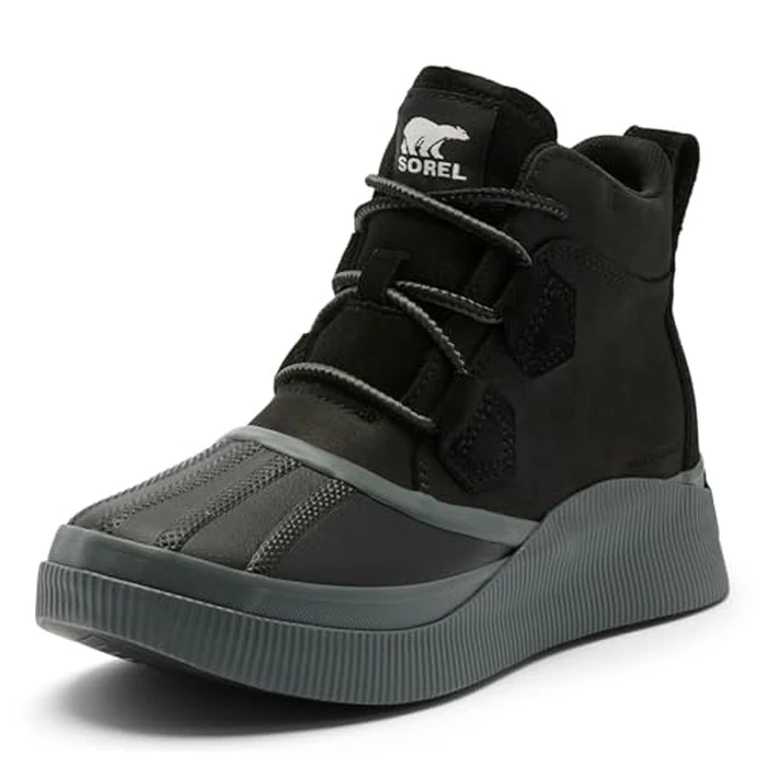 SOREL Women's Out N About lV Classic Waterproof Boot - Black, Grill - 7 by Sorel - Used - Very Good condition