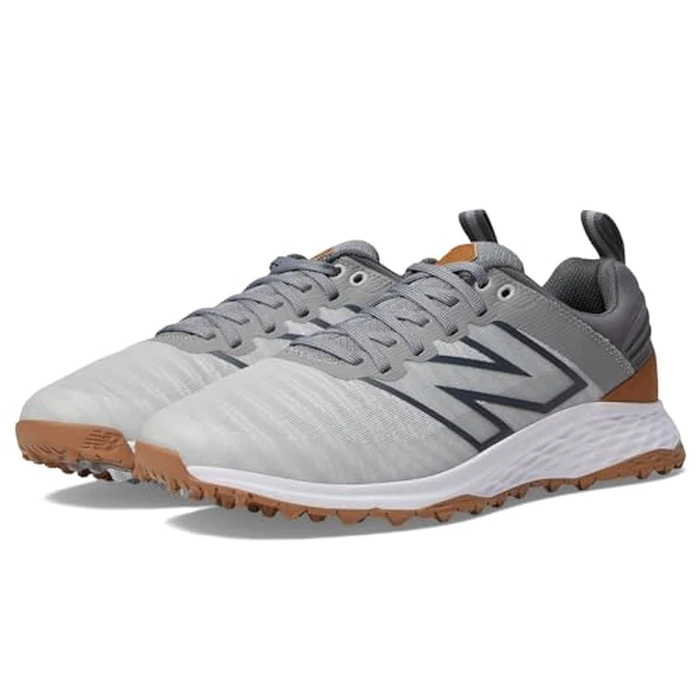 New Balance Men's Fresh Foam Contend v2 Golf Shoe, 9.5 D, Grey/Charcoal by New Balance - Used - Like New condition