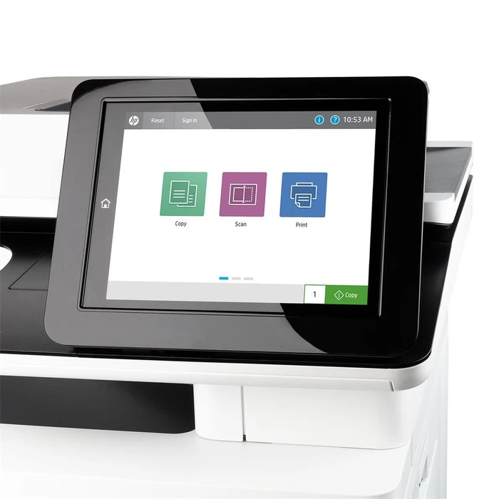 HP Color LaserJet Managed MFP E57540dn Laser Printer - White by HP - Image 4