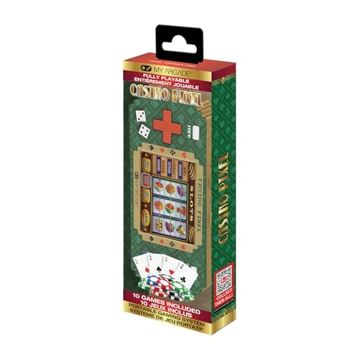 My Arcade Casino Pixel: Casino Video Game, Casino Games, Portable Keychain Arcade, Poker, Slot Machine by My Arcade - Used - Very Good condition - US$18.18