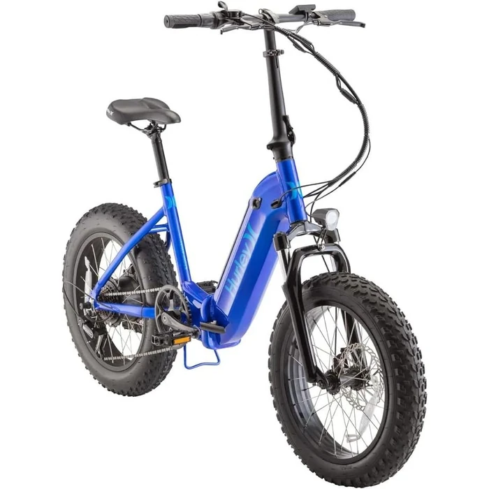 Hurley Bikes Stowaway Multi-Speed Folding E-Bike - Blue by Hurley - Refurbished - Excellent condition - US$835.54