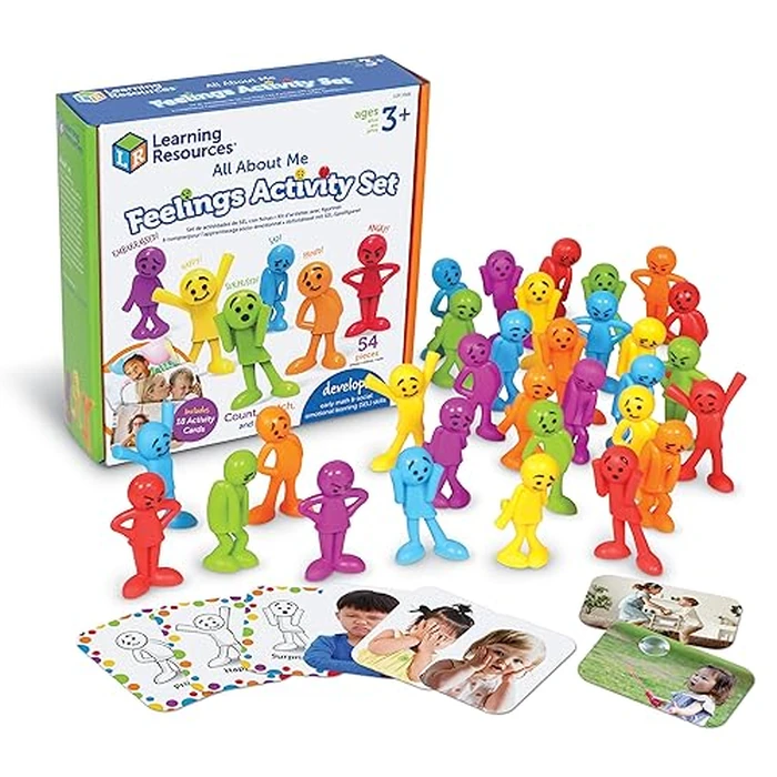 Learning Resources All About Me Feelings Activity Set - Emotional Regulation Tools for Kids, Preschool Classroom Must Haves, Social Skills Activities, People Figurines, Toddler Emotions Gifts by Learning Resources - Used - Like New condition