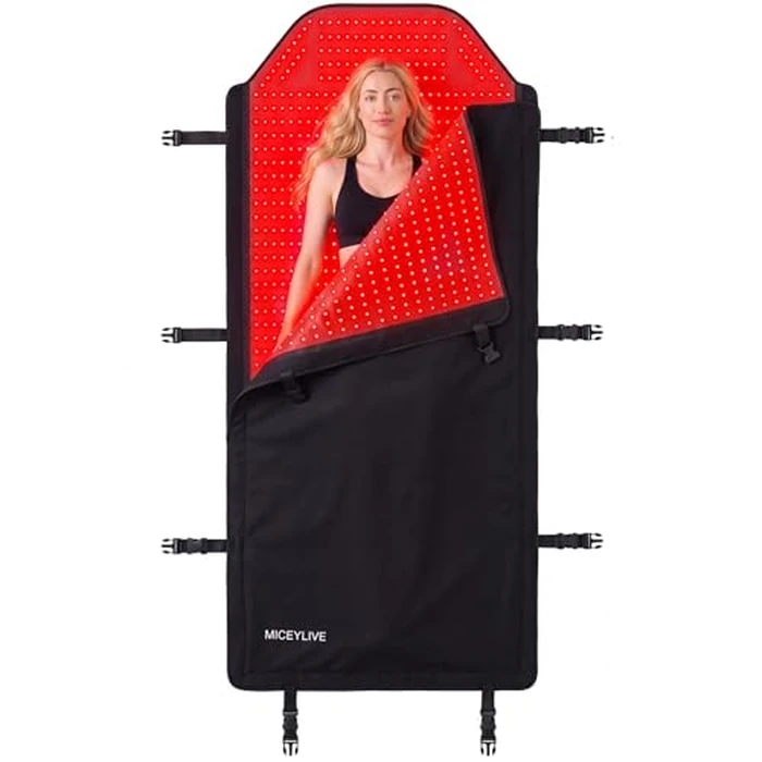 Red Light Therapy Mat Full Body,72"x33" Dual Wavelength Red Light Therapy Bed with 2625 LEDs for Full Body Muscle Pain Relief & Improve Sleep,Detachable Red Light Blanket for Home Use by MICEYLIVE - Image 1