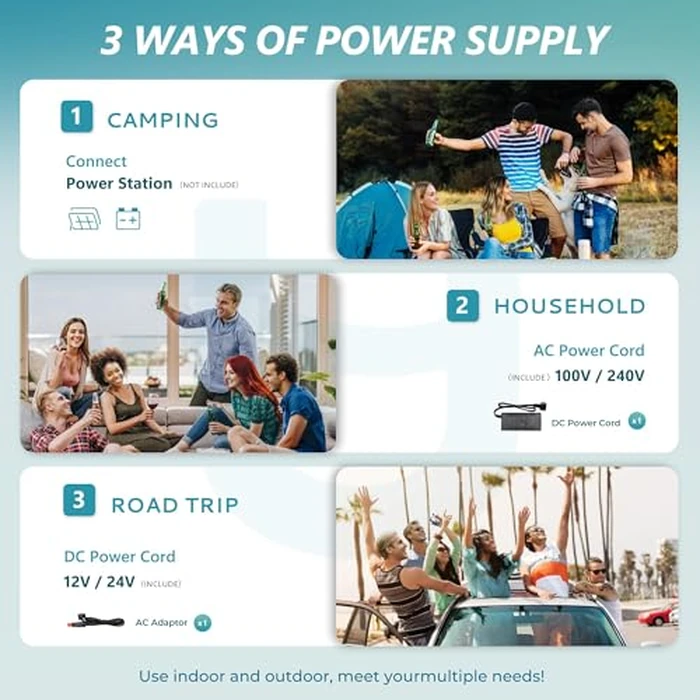 EUHOMY 12 Volt Refrigerator, 19QT(18L) Compressor Electric Cooler APP Control, Car Fridge -4℉~68℉, Portable Refrigerator 12/24V DC 100-240V AC, Portable Freezer for Camping, Travel, Boat by EUHOMY - Image 8