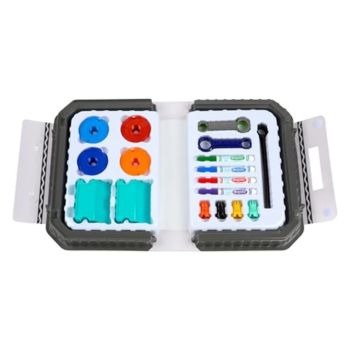 Crayola Colourwhirls Battle Arena Art Game, DIY Gyro Spin Art Toy with 4 Spinning Tops, Kids Battle Game & Creative Art Set, Gifts for Kids, Ages 6+ by Crayola - Image 7