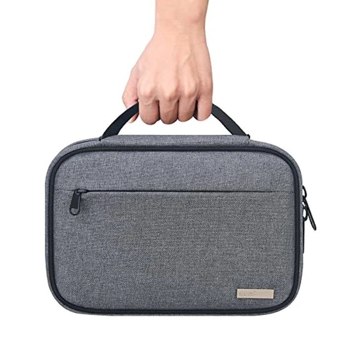 Lacdo Cord Organizer Travel, Cable Organizer Bag Case, Portable Electronics Organizer Travel Case, 6 Layer Large Capacity Charging Cords Storage Organizer for Cables, SD Card, Travel Essentials, Gray by Lacdo - Image 5