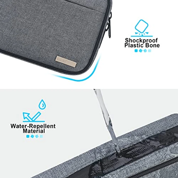 Lacdo Cord Organizer Travel, Cable Organizer Bag Case, Portable Electronics Organizer Travel Case, 6 Layer Large Capacity Charging Cords Storage Organizer for Cables, SD Card, Travel Essentials, Gray by Lacdo - Image 6