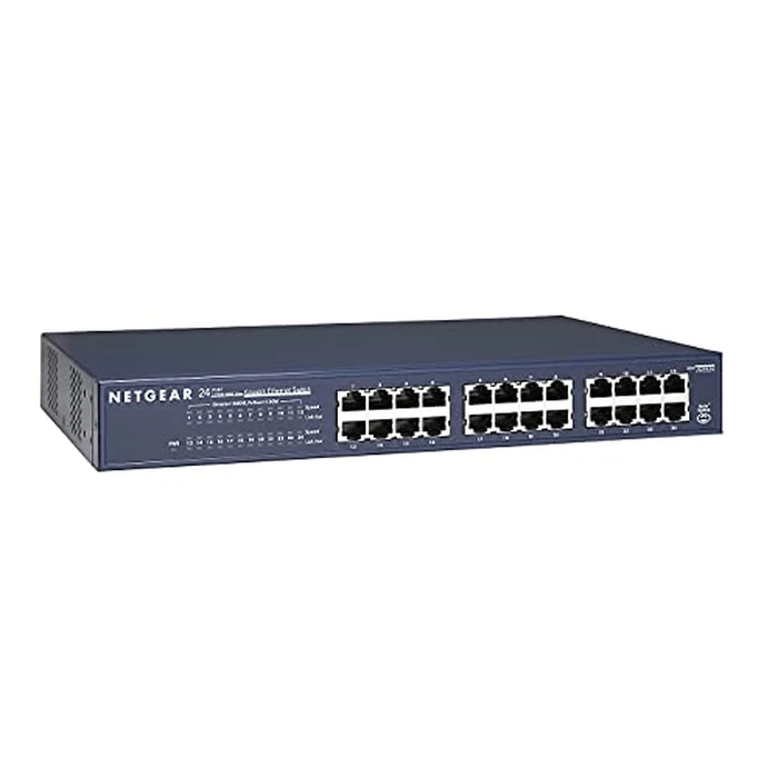 NETGEAR 24-Port Gigabit Ethernet Unmanaged Switch (JGS524) - Desktop/Rackmount, and ProSAFE Lifetime Protection by NETGEAR - Used - Very Good condition