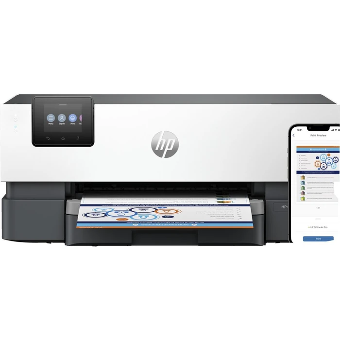 HP OfficeJet Pro 9110b Wireless Printer with PDL Page Descriptive Language Support - White by HP - Refurbished - Excellent condition - US$298.99