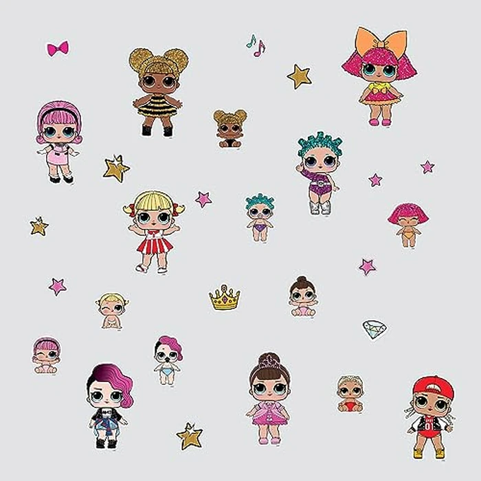 L.O.L. Surprise! RoomMates RMK3888SCS Peel and Stick Wall Decals by L.O.L. Surprise! - Used - Like New condition - US$8.81