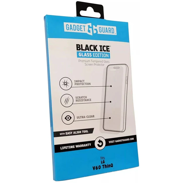 Gadget Guard Black Ice Tempered Glass Screen Protector for LG V60 ThinQ - Clear by Gadget Guard - Refurbished - Brand New condition - US$30.98