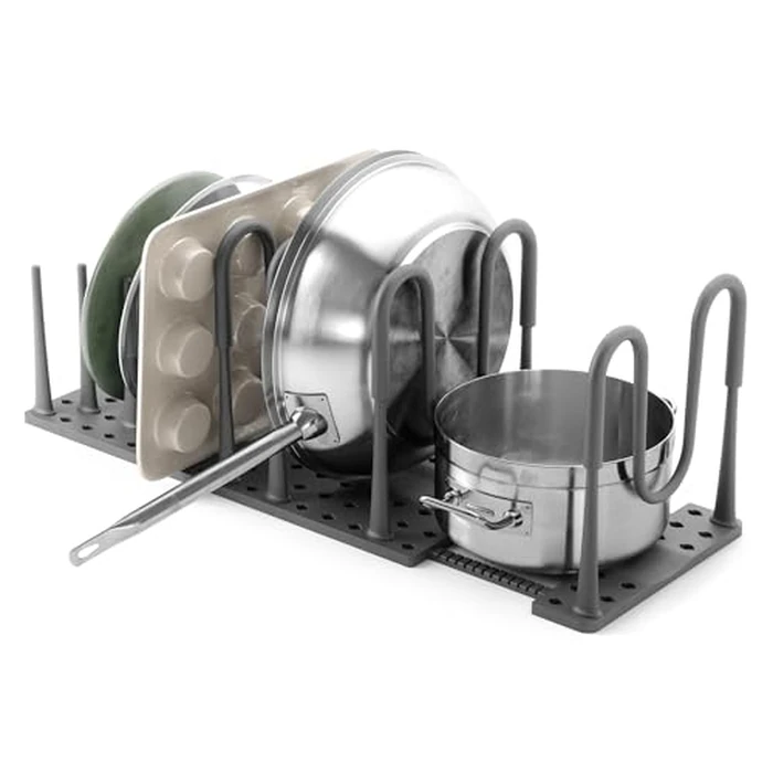 Umbra Peggy Cookware Organiser for Pots, Pans, Lids, Chopping Boards, Baking Trays and More, Dark Grey by Umbra - Used - Acceptable condition