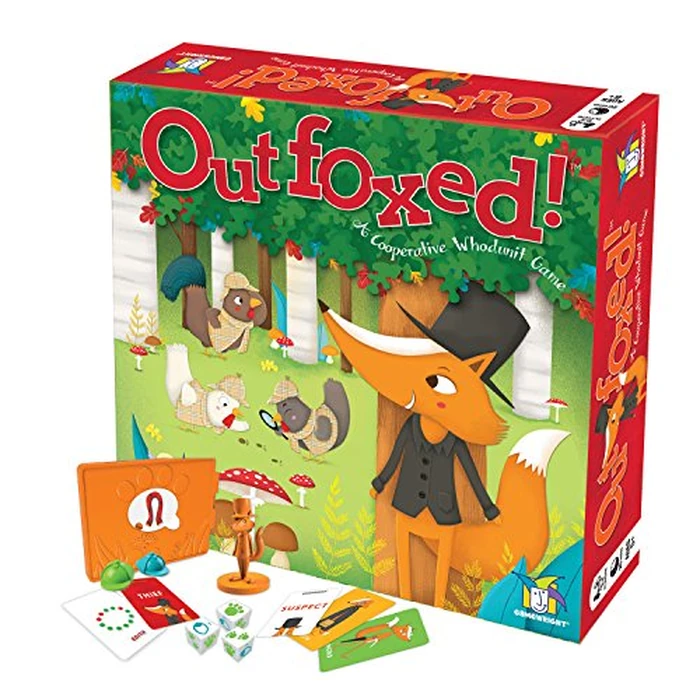 OUTFOXED, A CLASSIC WHO DUNNIT GAME FOR PRESCHOOLERS, 4 players by CEACO - Used - Very Good condition - US$21.36