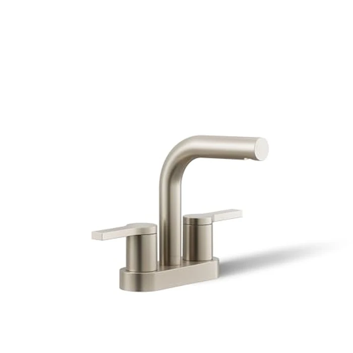 KOHLER K-33591-4-BN Elate(R) Centerset Bathroom Sink Faucet, Bathroom Faucets, 1.2 GPM, Vibrant Brushed Nickel by Kohler - Used - Like New condition - US$156.60