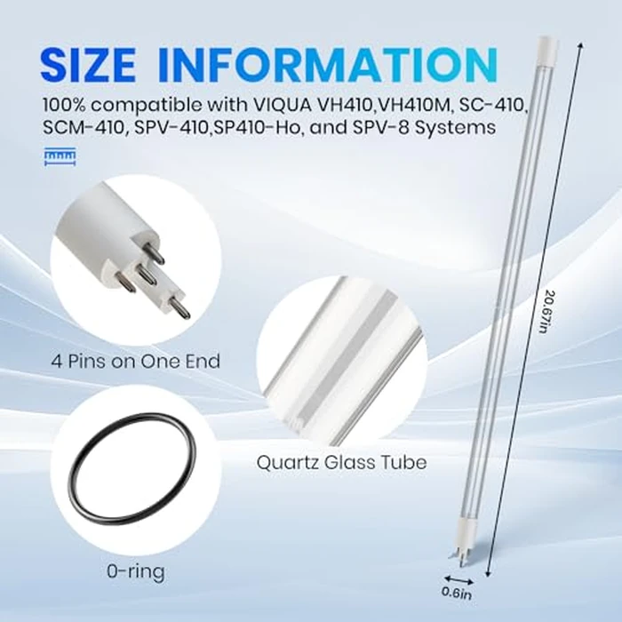 S410RL-HO Replacement Üν Lamp Compatible with viqua VH410, VH410M, SC-410, SCM-410, SPV-410, SP410-HO, and SPV-8 Systems, Rated Time 18,000h, 1 Pack by PROPART - Image 2