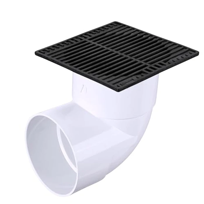 NDS 970, 9-Inch Square Grate, Connects to 6-Inch Spee-D(R) Basin, 6-Inch Drain Pipes and Fittings, for Small Lawns, Landscaping and Patios, Plastic, Black by NDS - Image 5