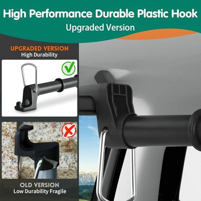 Car Clothes Hanger Bar - Adjustable Telescopic Car Clothes Rack, 30-62 Inches, for Wrinkle-Free Clothes Hanging in Vehicles, Heavy-Duty Non-Slip Car Hanging Rod for Sedans, SUVs, Trucks, Travel by Hoapavi - Image 6