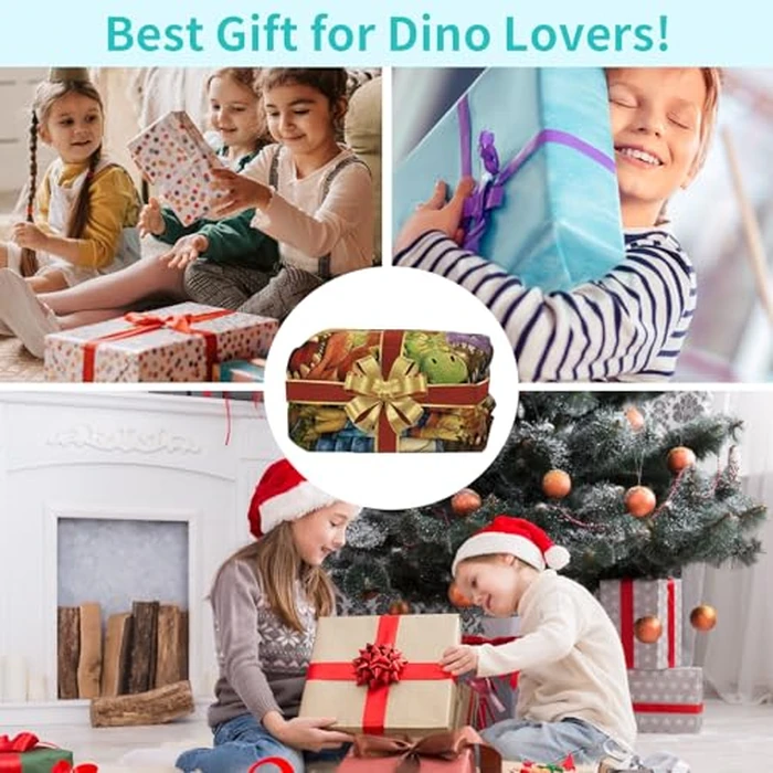 Dinosaur Blanket for Boys Girls 3D Dinosaur Throw Dino Blanket for Toddler Boys Kids Cute Smiling Dinosaurs HD Digital Print Flannel Ultra Soft Lightweight All Season (30"x40") by Dojavop - Image 6