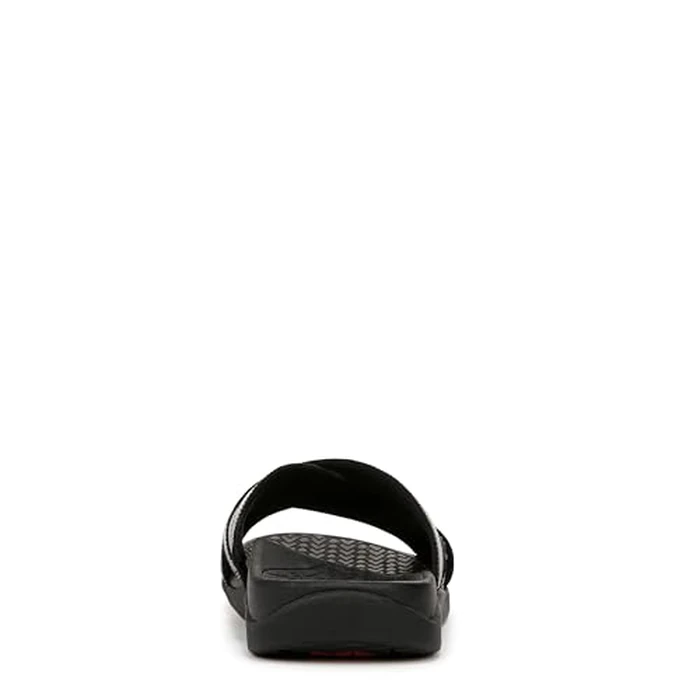 Vionic Men's Tide Slide Sandal, Black Leather, 7 by Vionic - Image 3