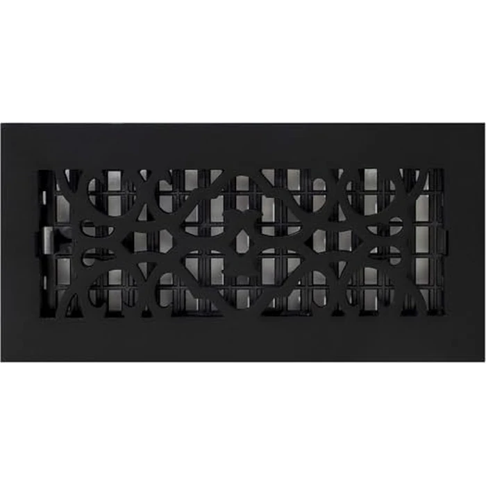 Decor Grates AC410-BLK Victorian Floor Register 4 x 10 Inches Cast Iron Black by Decor Grates - Image 8