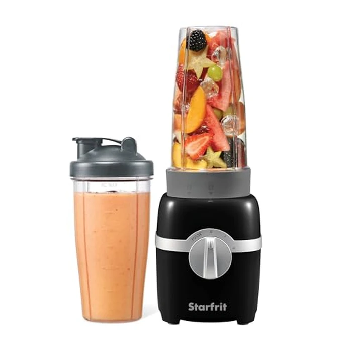Starfrit Personal Blender, Two 828ml Cups, High, Low & Pulse Modes, 300W, Black by Starfrit - Used - Good condition