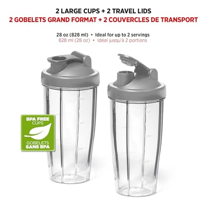Starfrit Personal Blender, Two 828ml Cups, High, Low & Pulse Modes, 300W, Black by Starfrit - Image 3