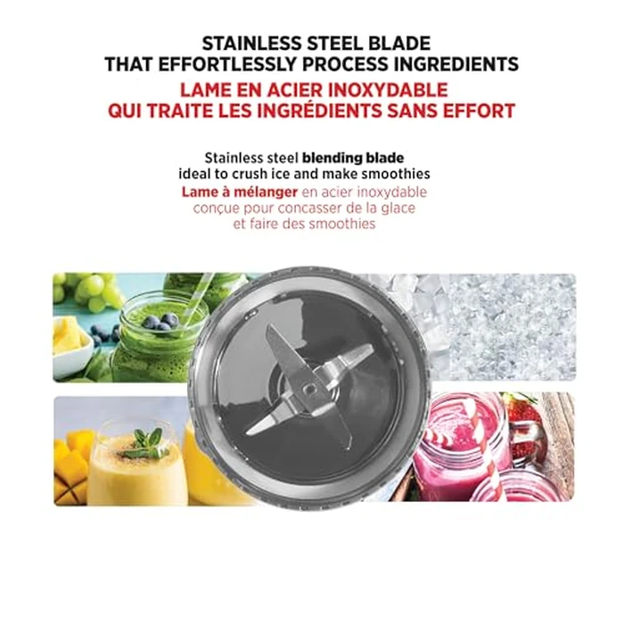 Starfrit Personal Blender, Two 828ml Cups, High, Low & Pulse Modes, 300W, Black by Starfrit - Image 4
