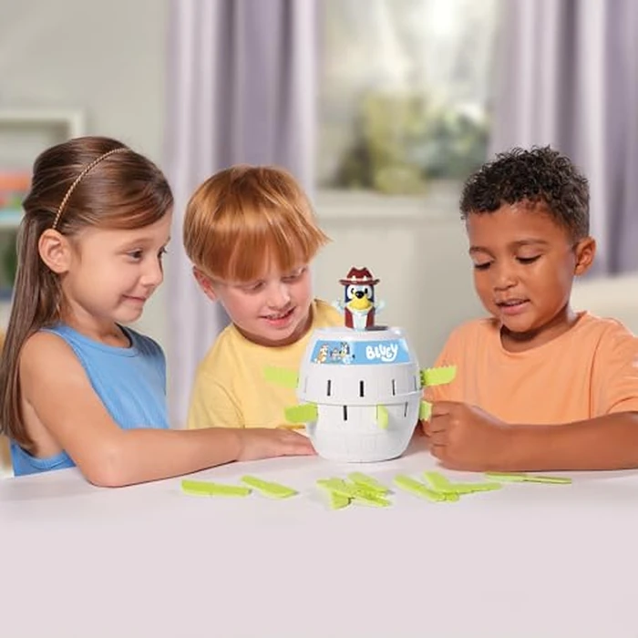TOMY Pop Up Bluey Kids Game - Family and Preschool Games for Family Game Night - Officially Licensed Bluey Toys - 2-4 Players - Ages 4 Years and Up by TOMY - Image 7