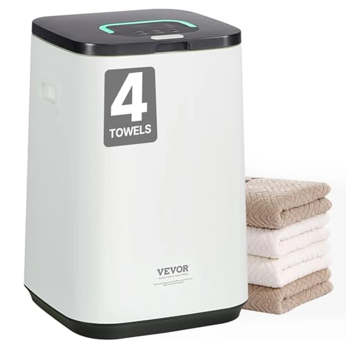 VEVOR Towel Warmer 20L, Towel Warmer Bucket with 24h Delay Timer, 20/40/60 Min Auto Shut Off, Child Lock, LED Screen & U-Shaped Light, Large Towel Warmer for Bathroom, Spa, Bathrobe, Blanket & Pajama by VEVOR - Used - Acceptable condition