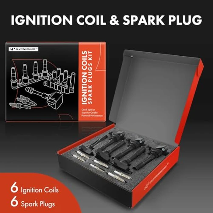 A-Premium Set of 12 Ignition Coil Pack and Iridium Spark Plugs Compatible with Ford F-150 2018-2021, Explorer 2020, Edge 2019-2020, Police Interceptor Utility & Lincoln Aviator, Nautilus, 2.7L 3.0L by A-premium - Image 2