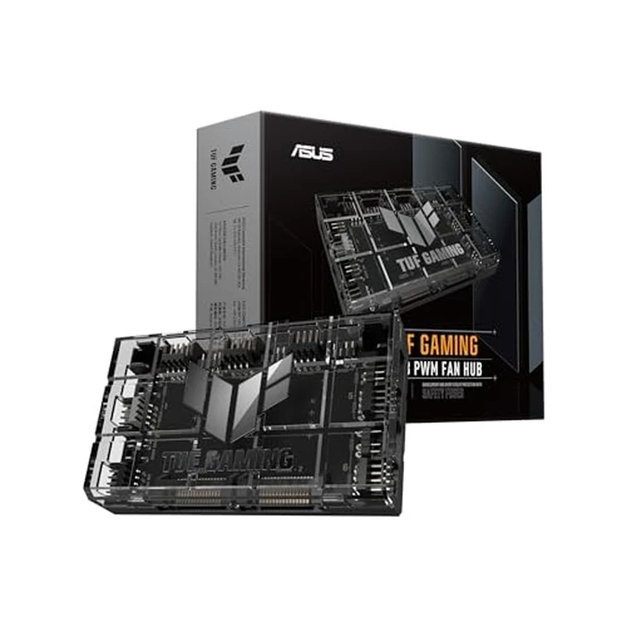 ASUS TUF Gaming ARGB PWM Fan Hub (Connects six case Fans, PWM Fan and RGB Controller, Clear Power and Operation Indicators, Stable Dual SATA Power Support) by Asus - Used - Acceptable condition - CA$25.59