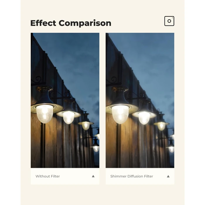 K&F CONCEPT 55mm Shimmer Diffusion 1 Filter Glimmer Glass Effect Filter with 28 Multi-Coatings for Camera Lenses (Nano-X Series) by K&F CONCEPT - Image 6