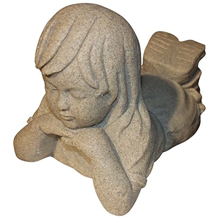 Emsco Group 2248W 16" Day Dreaming Girl Garden Statue, White by Emsco Group - Used - Like New condition