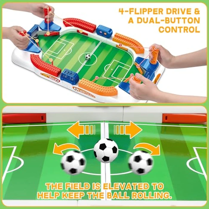 Mini Foosball Table Game for Kids Soccer Game Set Gifts Boys Toy Football Games Board for Indoor Sports Game Room Pinball Interactive Birthday Gift Toys for 3 4 5 6 7 8-12 Year Old Family Gatherings by choopheme - Image 2