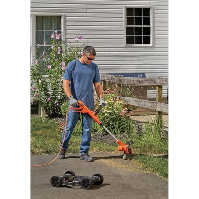 BLACK+DECKER Electric Lawn Mower, Weed Eater and Edger 3-in-1 Combo, Corded 12-Inch 6.5 Amp Electric Weed Wacker and Compact Push Mower (BESTA512CM) by BLACK+DECKER - Image 8