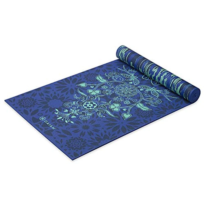 Gaiam Yoga Mat Premium Print Reversible Extra Thick Non Slip Exercise & Fitness Mat for All Types of Yoga, Pilates & Floor Workouts, Divine Impressionist, 68"L x 24"W x 6mm Thick by Gaiam - Image 1
