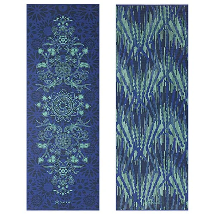 Gaiam Yoga Mat Premium Print Reversible Extra Thick Non Slip Exercise & Fitness Mat for All Types of Yoga, Pilates & Floor Workouts, Divine Impressionist, 68"L x 24"W x 6mm Thick by Gaiam - Image 2