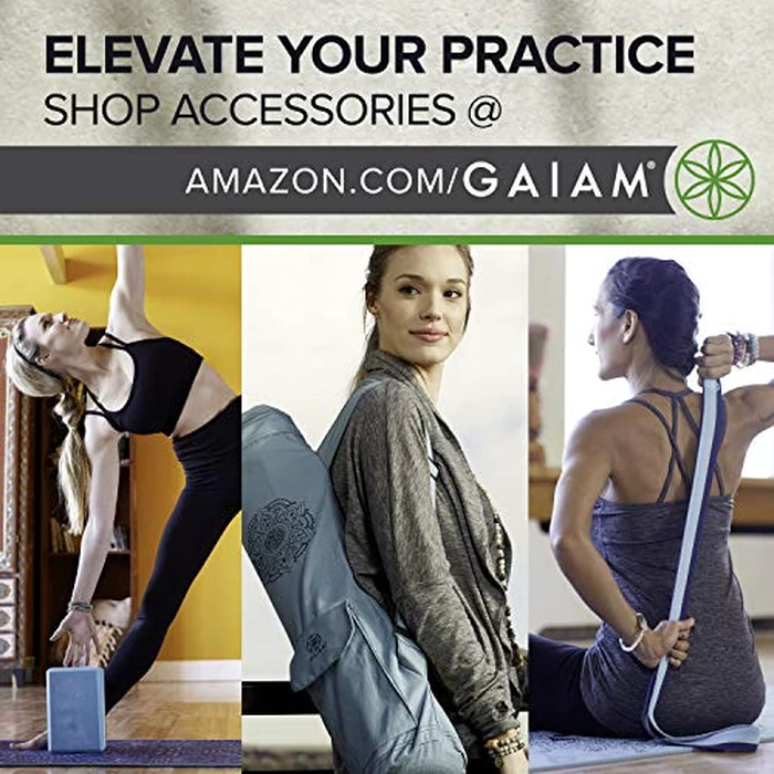 Gaiam Yoga Mat Premium Print Reversible Extra Thick Non Slip Exercise & Fitness Mat for All Types of Yoga, Pilates & Floor Workouts, Divine Impressionist, 68"L x 24"W x 6mm Thick by Gaiam - Image 6