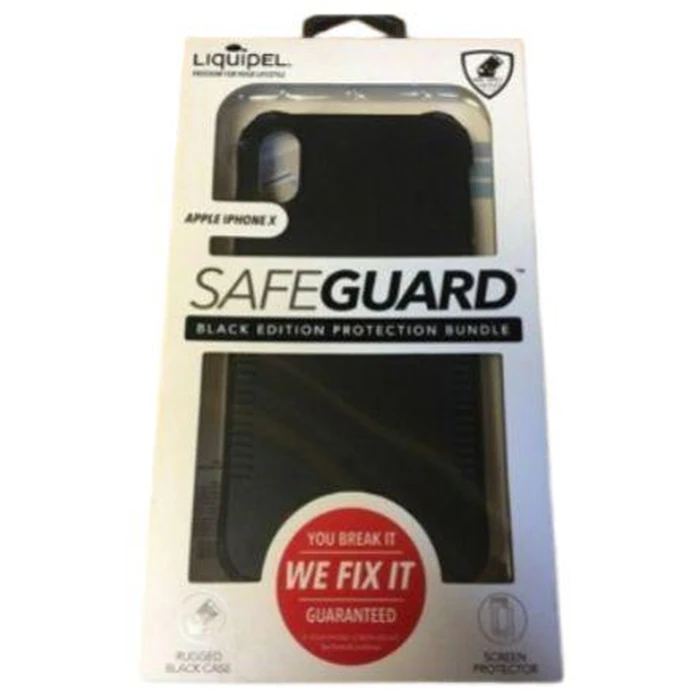 Safe Guard Protection Phone Case with Screen Protector for iPhone X - Black by Safe Guard - Refurbished - Acceptable condition - US$14.48