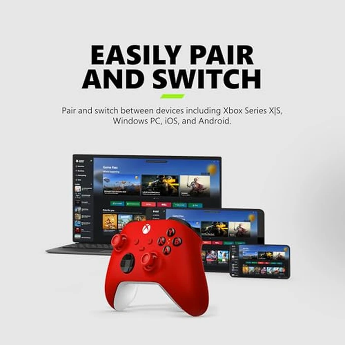 Xbox Wireless Gaming Controller | Pulse Red | Console, PC, & Android | Textured Grip | Wireless, Bluetooth, USB-C Connectivity by Xbox - Image 3