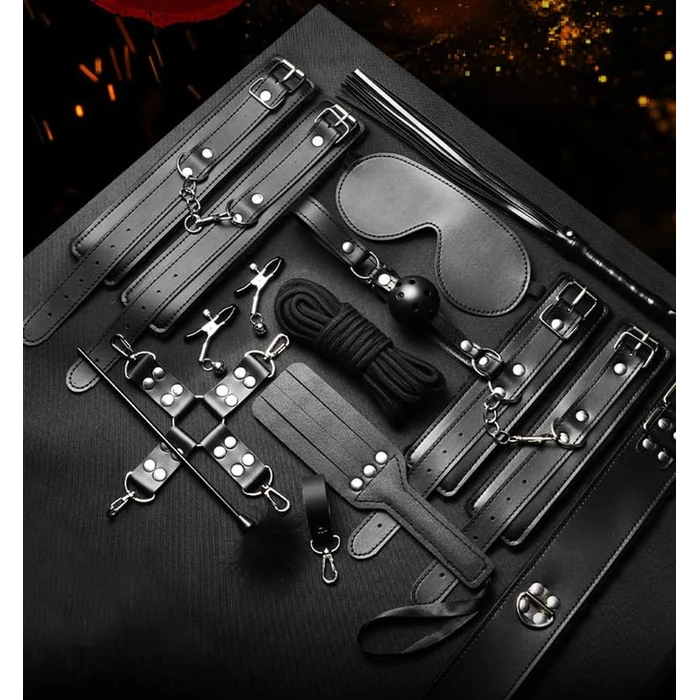 11-Piece Multi-Functional Resistance Band Set, Suitable for Bedroom Fitness, Yoga Exercise Equipment, Couple's Gift - Q by Generic - Image 8