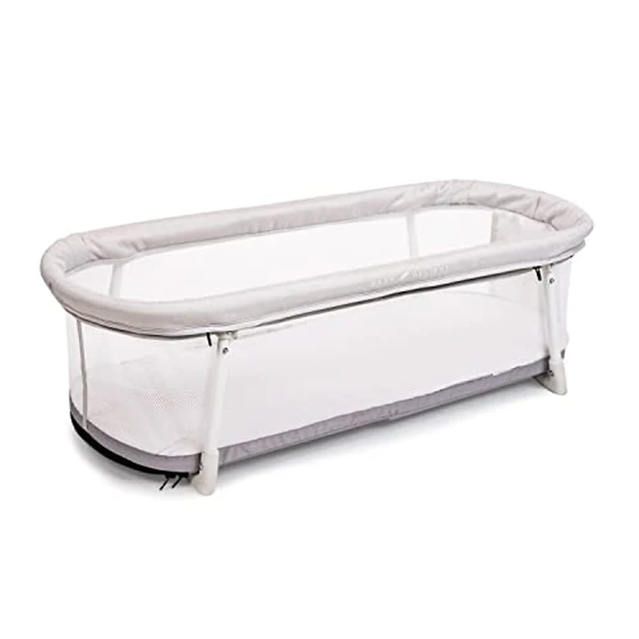 Baby Delight Snuggle Nest Bassinet, Portable Baby Bed, for Infants 0 - 5 Months, Driftwood Grey by Baby Delight - Used - Very Good condition - US$49.96