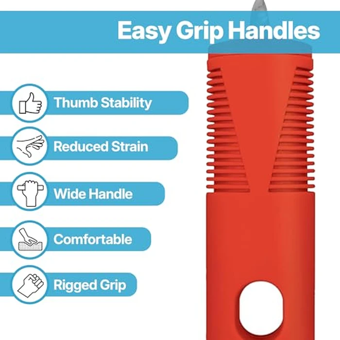 Carex Adaptive Utensils, Built Up Utensils for Adults, Silverware for Parkinsons Patients, Arthritis, Arthritic Hands by Carex - Image 5