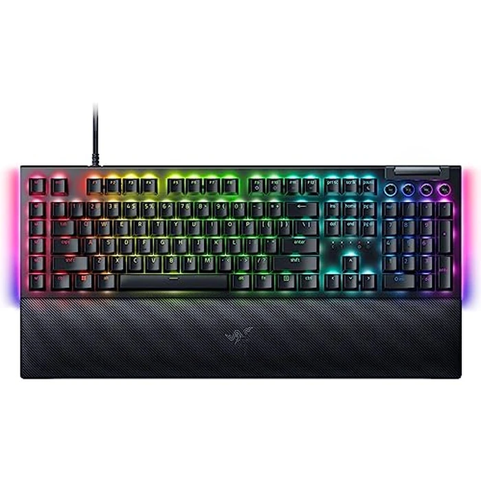 Razer BlackWidow V4 Mechanical Gaming Keyboard: Yellow Switches Linear & Silent - Chroma RGB - 6 Macro Keys - Magnetic Wrist Rest - Doubleshot ABS Keycaps - Roller & Media Keys - Razer Snap Tap by Razer - Used - Very Good condition - CA$128.95